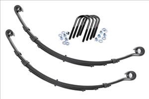 Front Leaf Springs 4 Inch Lift Pair 76-83 Jeep CJ 5 4WD Rough Country