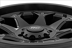 80 Series Wheel One-Piece Semi Gloss Black 20x9 8x165 0mm Rough Country