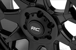 80 Series Wheel One-Piece Semi Gloss Black 20x10 5x5 -19mm Rough Country