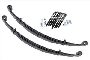 Front Leaf Springs 4 Inch Lift Pair 80-97 Ford F-250 4WD Rough Country