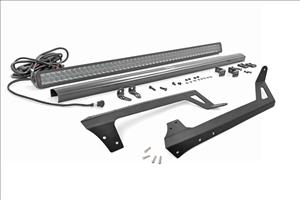 LED Light Kit Windshield 50 Inch Spectrum Dual Row Jeep Wrangler JK/Wrangler Unlimited (07-18) Rough Country