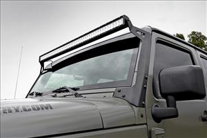 LED Light Kit Windshield 50 Inch Spectrum Dual Row Jeep Wrangler JK/Wrangler Unlimited (07-18) Rough Country