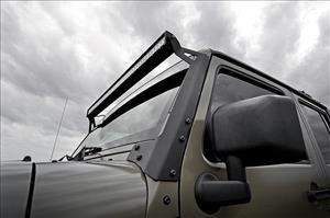 LED Light Kit Windshield 50 Inch Spectrum Dual Row Jeep Wrangler JK/Wrangler Unlimited (07-18) Rough Country