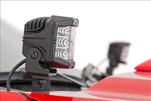 LED Light Kit Ditch Mount 2 Inch Spectrum Pair Spot Chevy Silverado 1500 (19-26) Rough Country