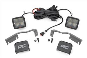 LED Light Kit Ditch Mount 2 Inch Spectrum Pair Spot Nissan Frontier (22-26) Rough Country