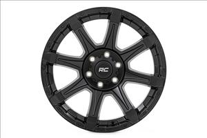 81 Series Wheel One-Piece Semi Gloss Black 20x9 6x5.5 -12mm Rough Country