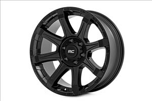 81 Series Wheel One-Piece Semi Gloss Black 20x9 5x150 +18mm Rough Country