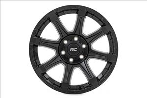 81 Series Wheel One-Piece Semi Gloss Black 20x10 6x5.5 -19mm Rough Country