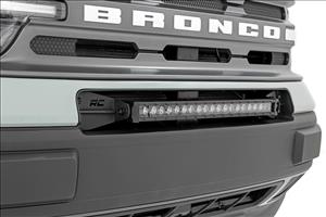 LED Light Kit Bumper Mount 20 Inch Spectrum Single Row Ford Bronco Sport (21-26) Rough Country