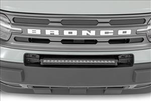 LED Light Kit Bumper Mount 20 Inch Spectrum Single Row Ford Bronco Sport (21-26) Rough Country