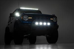 LED Light Kit Upper Windshield 40 Inch Spectrum Single Row Ford Bronco (21-25) Rough Country