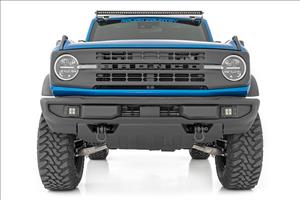 LED Light Kit Upper Windshield 50 Inch Spectrum Single Row Ford Bronco (21-25) Rough Country