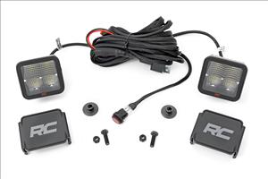 LED Light Kit Ditch Mount 2 Inch Spectrum Pair Spot Pattern Ford Bronco (21-25) Rough Country