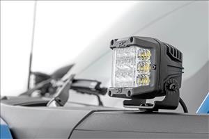 LED Light Kit Ditch Mount 2 Inch Spectrum Pair Spot Pattern Ford Bronco (21-25) Rough Country