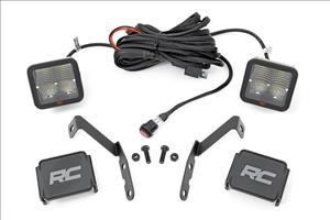 LED Light Kit Ditch 2 Inch Spectrum Pair Spot Chevy 1500 & Silverado/Sierra 2500HD/3500HD (07-14) Rough Country