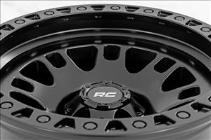 82 Series Wheel One-Piece Semi Gloss Black 18x9 5x4.5 0mm Rough Country