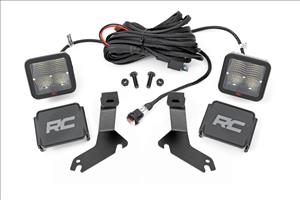 LED Light Kit Ditch Mount 2 Inch Spectrum Pair Spot Chevy Silverado 1500 (99-06)/Tahoe (00-06) Rough Country