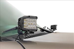 LED Light Kit Ditch Mount 2 Inch Spectrum Pair Spot Chevy Silverado 1500 (99-06)/Tahoe (00-06) Rough Country