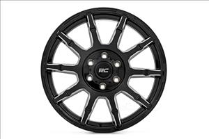 83 Series Wheel One-Piece Gloss Black 20x9 8x6.5 -12mm Rough Country