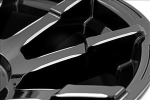 83 Series Wheel One-Piece Gloss Black 20x9 6x135 -12mm Rough Country