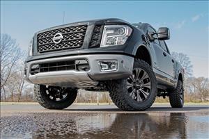 3 Inch Lift Kit N3 Struts & Shocks Red Nissan Titan 2WD/4WD (2004-2024) Rough Country