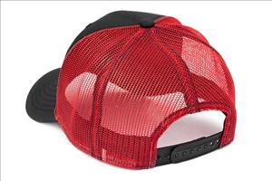 Rough Country Mesh Hat Black & Red Rough Country