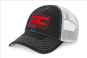 Rough Country Mesh Hat Black & White Rough Country