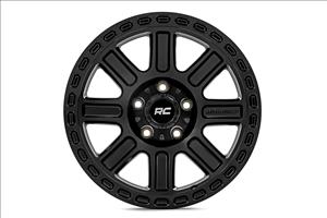 84 Series Wheel One-Piece Gloss Black 15x8 5x5.5 -19mm Rough Country