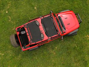 Mesh Bikini Top Plus Black Jeep Wrangler JL (21-23)/Wrangler Unlimited (18-23) Rough Country