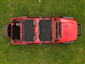 Mesh Bikini Top Plus Black Jeep Wrangler JL (21-23)/Wrangler Unlimited (18-23) Rough Country