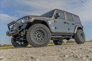 85 Series Wheel Simulated Beadlock Gunmetal Gray/Black 17x9 5x5 -12mm Rough Country