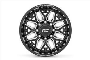 86 Series Wheel One-Piece Gloss Black 20x10 8x6.5 -19mm Rough Country