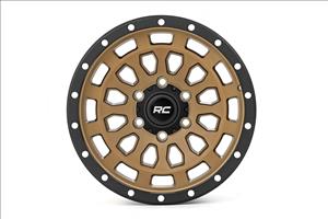 87 Series Wheel Simulated Beadlock Bronze/Black 17x8.5 6x5.5 +0mm Rough Country