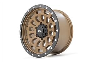 87 Series Wheel Simulated Beadlock Bronze/Black 17x8.5 6x5.5 +0mm Rough Country