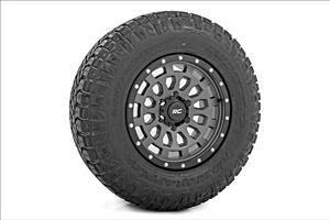 87 Series Wheel Simulated Beadlock Gray/Black 17x8.5 6x5.5 +0mm Rough Country