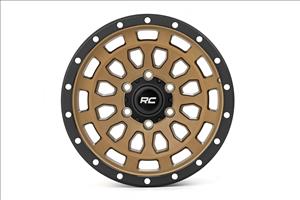 87 Series Wheel Simulated Beadlock Bronze/Black 17x8.5 5x4.5 +0mm Rough Country