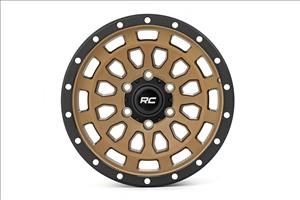 87 Series Wheel Simulated Beadlock Bronze/Black 17x8.5 6x5.5 +25mm Rough Country