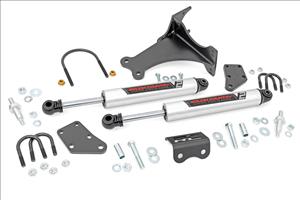 V2 Steering Stabilizer Dual 2-8 Inch Lift Ford F-250/F-350 Super Duty (05-26) Rough Country
