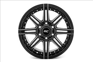 88 Series Wheel One-Piece Gloss Black 17x9 6x5.5 +0mm Rough Country