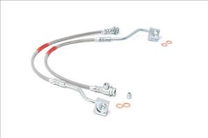Extended Front Stainless Steel Brake Lines 80-96 F150/Bronco Rough Country