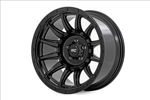 90 Series Wheel One-Piece Gloss Black 18x9 6x5.5 0mm Rough Country