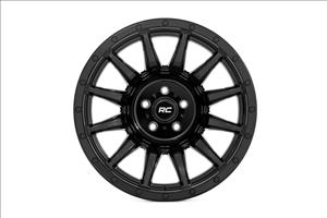 90 Series Wheel One-Piece Gloss Black 18x9 6x5.5 0mm Rough Country