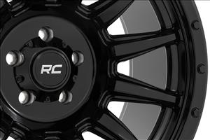 90 Series Wheel One-Piece Gloss Black 20x9 6x5.5 -12mm Rough Country