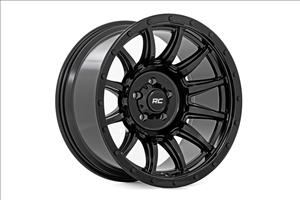 90 Series Wheel One-Piece Gloss Black 20x10 6x5.5 -19mm Rough Country