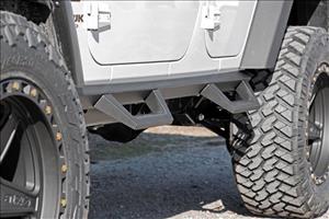 Contoured Drop Steps 4 Door Jeep Wrangler Unlimited 2WD/4WD (2007-2018) Rough Country
