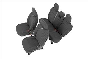 Jeep Neoprene Seat Cover Set Black 18-20 Wrangler JL Unlimited Rough Country
