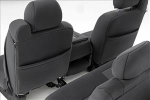 Neoprene Front Seat Cover Black 99-06 Silverado/Sierra 1500 Rough Country