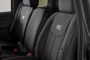 Neoprene Front Seat Cover Black 99-06 Silverado/Sierra 1500 Rough Country