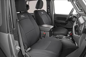 Jeep Neoprene Seat Cover Set Black 18-20 Wrangler JL Rough Country