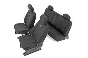 Neoprene Front & Rear Seat Covers Black 14-18 Silverado/Sierra 1500 Rough Country